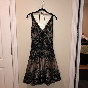 Interlude beaded black dress